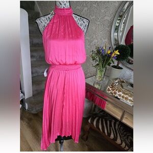 Lipsy Pink Sleeveless Midi Kentucky Derby Dress!